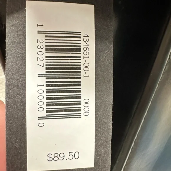 Banana Republic Black Clutch Silver Chain &Buckle Purse Handbag NWT old stock - Picture 7 of 9